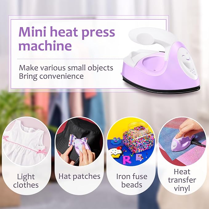 Honoson Mini Craft Iron Mini Heat Press Small Iron 3.93 x 2.36 x 2.76 in - Image 6