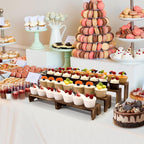 Yikaroeli Large Wood Display Risers Wooden Cupcake Stand Cake Stands Dessert - Image 2