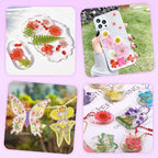 54 Pcs Real Dried Pressed Flowers and Leaves Natural Dried Petals Greenery - Image 7