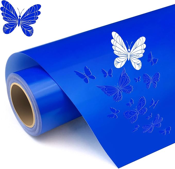 Glossy Blue Permanent Vinyl, Car Decal, Scrapbooking, Glossy & Waterproof by HYPERTAI