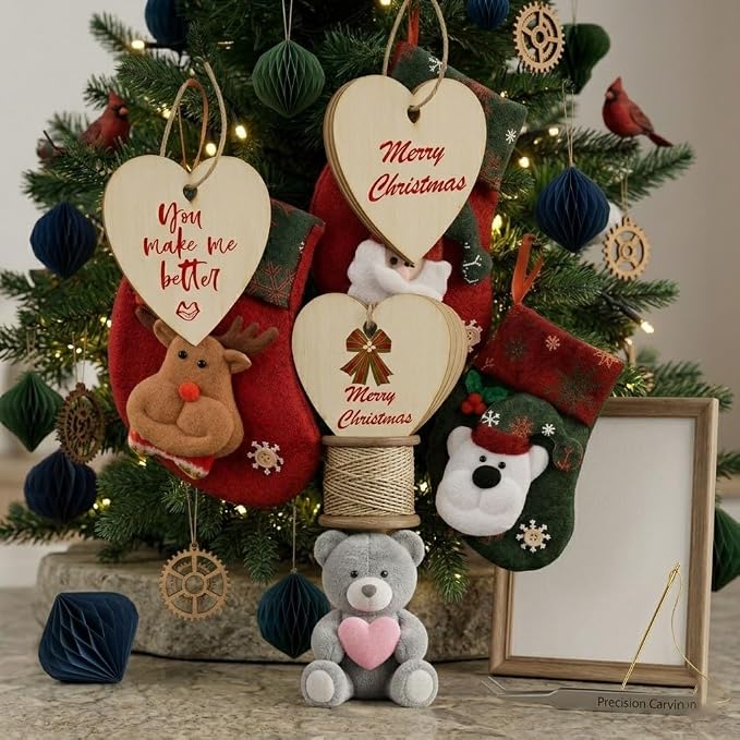Unfinished Wooden Ornaments - Image 4