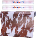 Tintnut Cow Print Permanent Vinyl Brown Adhesive Vinyl Roll 12in x 5ft | Animal by Tintnut