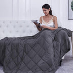 Weighted Blanket Queen Size Cooling Breathable Heavy Blanket - Image 7