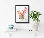 TwoDays Flower Bouquet Handprint Art Craft DIY Kit, Unique Gifts - Image 5
