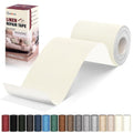 Linen Repair Tape 4x79 inch, Self Adhesive Fabric Patches, Linen Patch Tape Kit, Fabric Repair Tape for Couch Sofas, Headboards, Chairs, Pillows, Curtains, Couches - Beige White