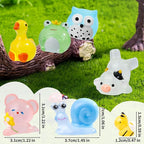 80 Pcs Luminous Mini Resin Animals 80 Styles Tiny Little Glow in The Dark - Image 3