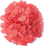 Keedolla Tumbled Sea Glass for Crafts - 10 OZ Red Flat Frosted Seaglass Pieces by Keedolla