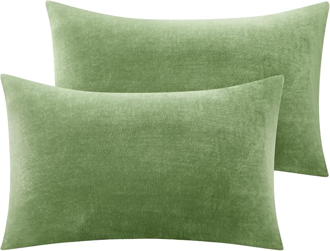 BEDELITE Flannel King Size Pillow Cases Set of 2, Super Soft Fleece Pillowcases by BEDELITE