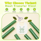 Tintnut Medium Green Heat Transfer Vinyl, easy cut & weed, stretch washable - Image 3