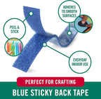 VELCRO Brand Colors | Blue Sticky Back Tape | 10ft Roll - Image 2
