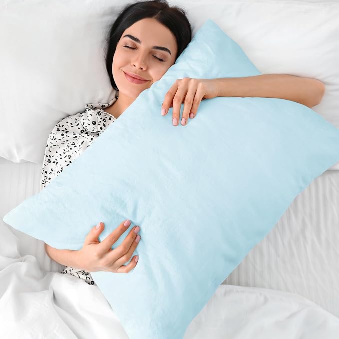 BEDELITE Flannel King Size Pillow Cases Set of 2, Super Soft Fleece Pillowcases - Image 5
