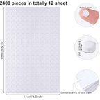 Outus 2400 Pieces Foam Dots Dual-Adhesive 3D Foam Tapes Pop Dots Adhesive Mount - Image 2