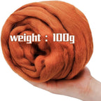 3.53oz Wool Roving, Wool Felting Supplies, Pure Wool, Chunky Yarn, Spinning - Image 8