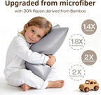MR&HM Breathable Toddler Pillowcase 13"x18" Travel Pillow Case Set of 2 - Image 3