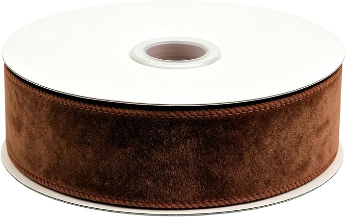 Songye Velvet Ribbon 10 Yards Christmas Velvet Wired Ribbons by Unknown