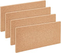 OLYCRAFT 4Pcs Rectangle Bulletin Boards 6x12 Inch Non Self-Adhesive Wood Cork by OLYCRAFT