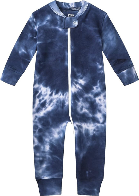 Owlivia Organic Cotton Baby Boy Girl Zip up Sleep 'N Play Pjs, Footless, Long Sleeve