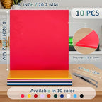 Acrylic Sheets Bulk, MAPRIAL 10Pcs 8 x 8 x 1/8" Thick Opaque Colored Cast - Image 2