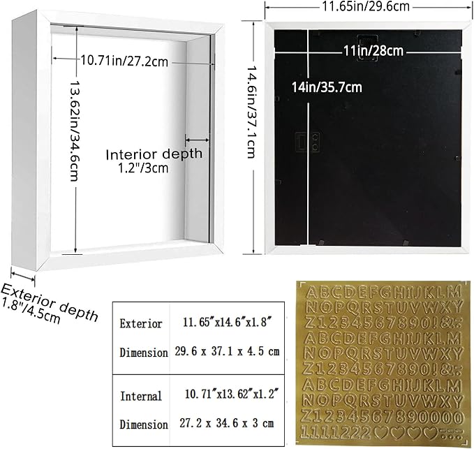 11x14 Shadow Box Frame Display Case - Image 2