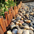 YISZM 20lbs Black Pebbles for Plants, 1-2 Inch High Polished Natural River - Image 7