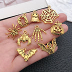 WOCRAFT 60pcs Antique Gold Halloween Bracelet Charms - Image 2