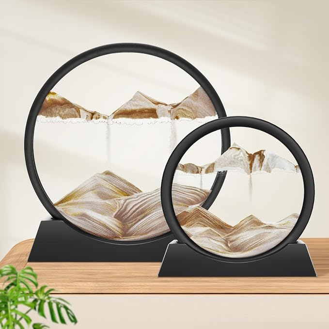 Wai Danie Moving Sand Art Picture Decor, 3D Deep Sea Sandscape Liquid Motion - Image 8