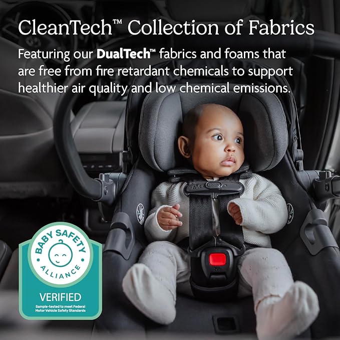 UPPAbaby Aria V2 Lightweight Infant Car Seat - Just Under 6 lbs - Base with Load Leg + Infant Insert + All-Weather FootCover Included - Direct Stroller Attachment - Savannah (Pearl Grey Mélange)