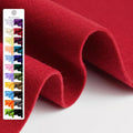 Red Soft Felt Fabric Sheet, 1.6mm Thick by Grainear
