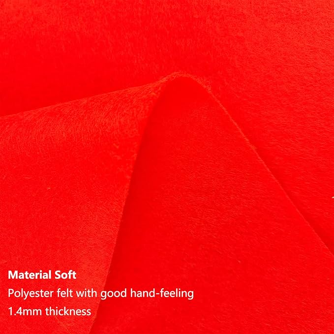 Jtnohx Color Felt, 1 Square Yard Felt Fabric, 1.4mm Thickness Flexible Craft - Image 5