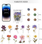 320PCS Pre-Cut Small Floral Stickers Set - Image 4