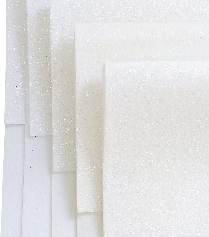 Jtnohx Glitter Felt Fabric, 8 x12 inches Felt Square Glitter - Image 3