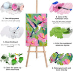 Lxmsja Hummingbird Paint by Numbers Kit - Image 7