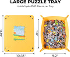 8PCS Large Puzzle Sorting Trays 11.8" x 9.2", Stackable Puzzle Organizer - Image 2