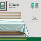 THREAD SPREAD 100% Organic Cotton Percale Flat Sheet Full Size - Image 3
