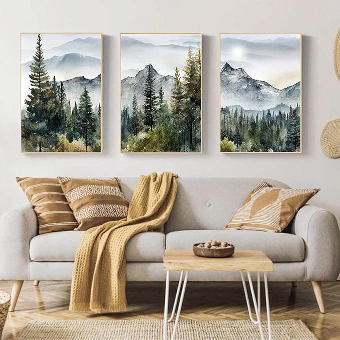 Mandun 3 Pack Paint by Numbers for Adult, Landscape Paint by Numbers Kit for - Image 3