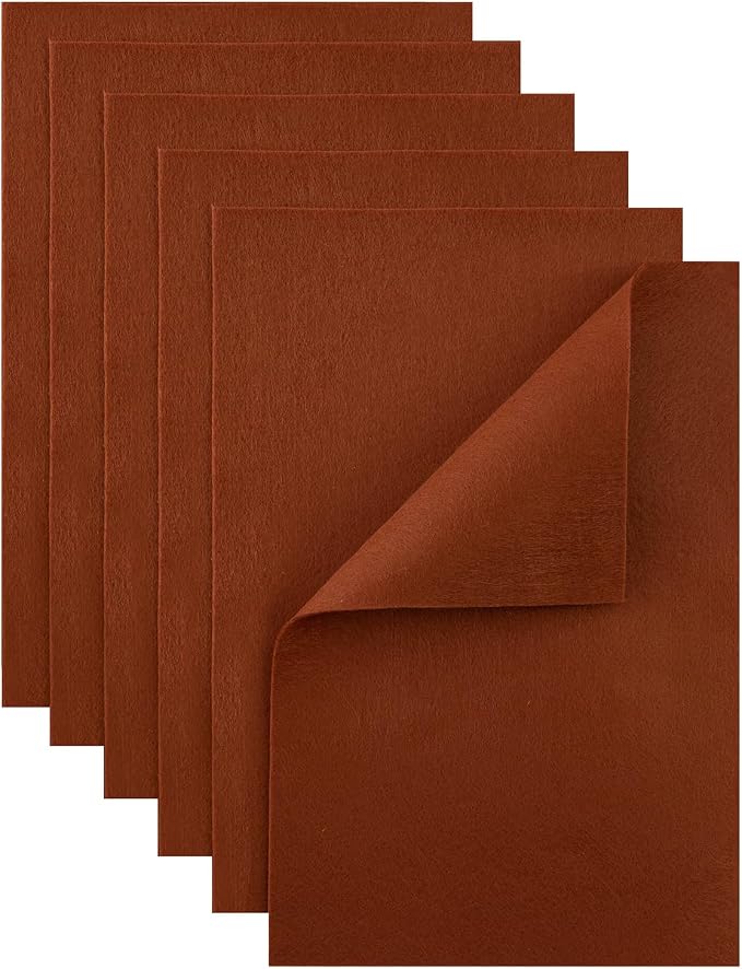 HaoFeiJH Brown Felt Fabric Sheets by HaoFeiJH