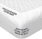 COONP Twin XL Mattress Topper, Extra Thick Pillowtop, Cooling Plush Mattress - Image 4
