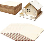 TKOnline 25Pcs 6 x 6 x 1/10 Inches Unfinished Basswood Sheets - Image 6