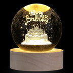 MAIBAOTA Birthday Decor Crystal Ball 2.4 Inches Glass Ball Birthday Gifts by MAIBAOTA