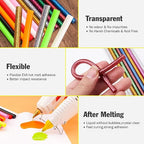 300 Pack Colored Hot Glue Sticks, Perfect Fit - Image 3