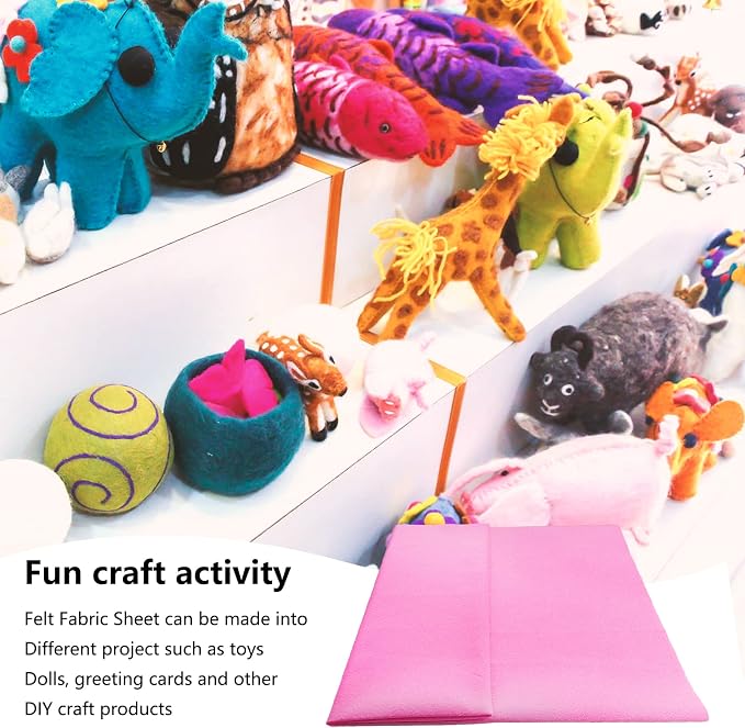 Jtnohx Color Felt, 1 Square Yard Felt Fabric, 1.4mm Thickness Flexible Craft - Image 7