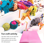 Jtnohx Color Felt, 1 Square Yard Felt Fabric, 1.4mm Thickness Flexible Craft - Image 7