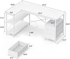 Huuger L Shaped Office Desk - Image 3