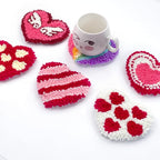Avtytsda 6PCS Punch Needle Coaster Kit, Easy Punch Needle DIY Embroidery Set - Image 6