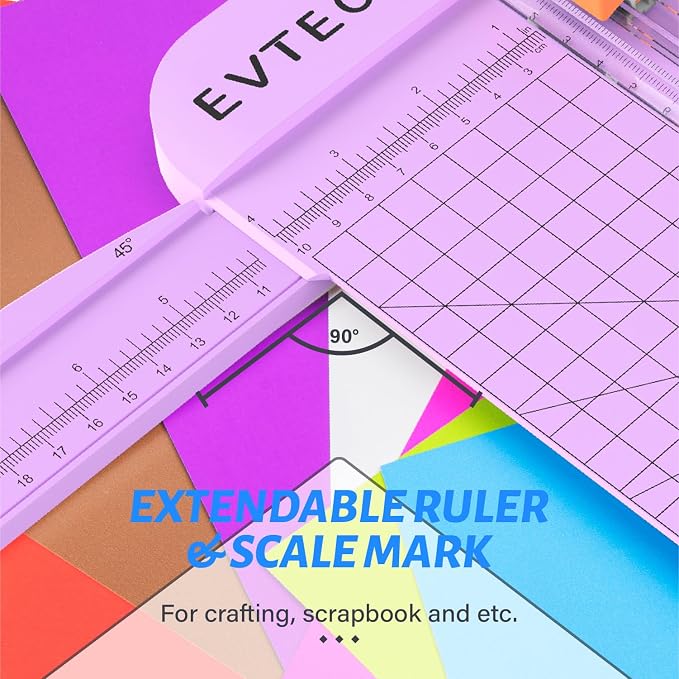Evteck Paper Cutter 12 Inch Paper Trimmer Slider Crafting Scrapbooking Supplies - Image 4