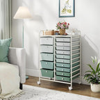 BECOMFORT 15-Drawer Rolling Cart - Image 9
