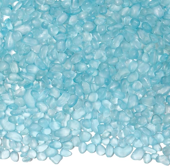 QEQEKAKA Sea Glass Stones for Crafts About 2.75LB Glass Pebbles Gemstones Bulk by QEQEKAKA