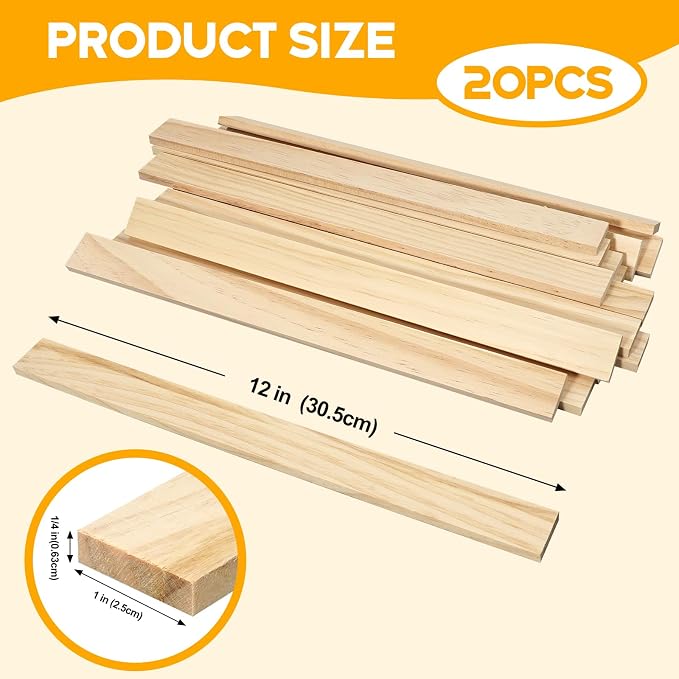 Wood Strips Slats Wooden Dowels - Image 3