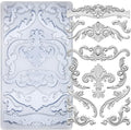 Scrollworks Mold for Polyclay Air Dry Clay Plaster by FUNSHOWCASE