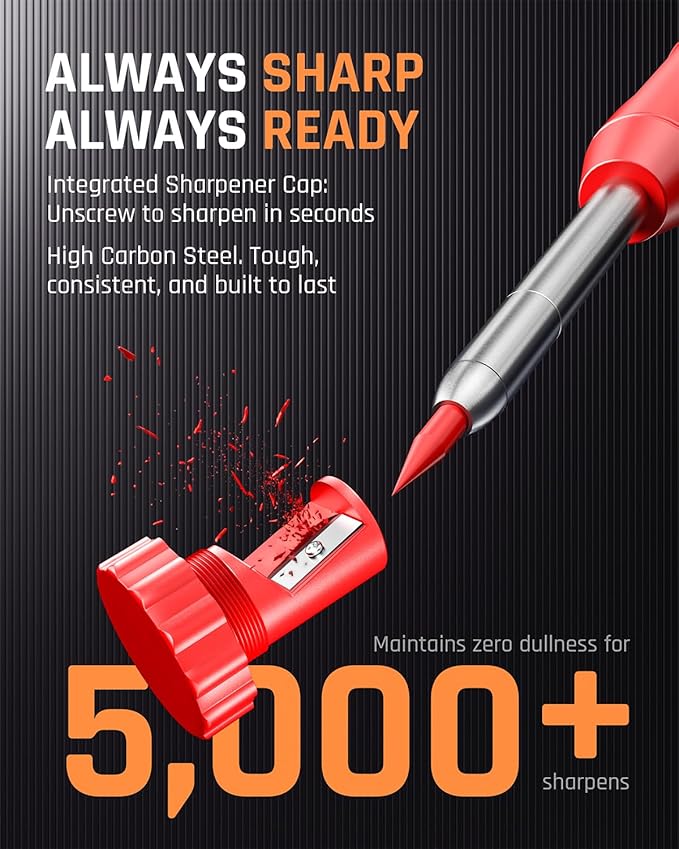 Nicpro 3 Pack CP1000 Carpenter Pencils - Image 4